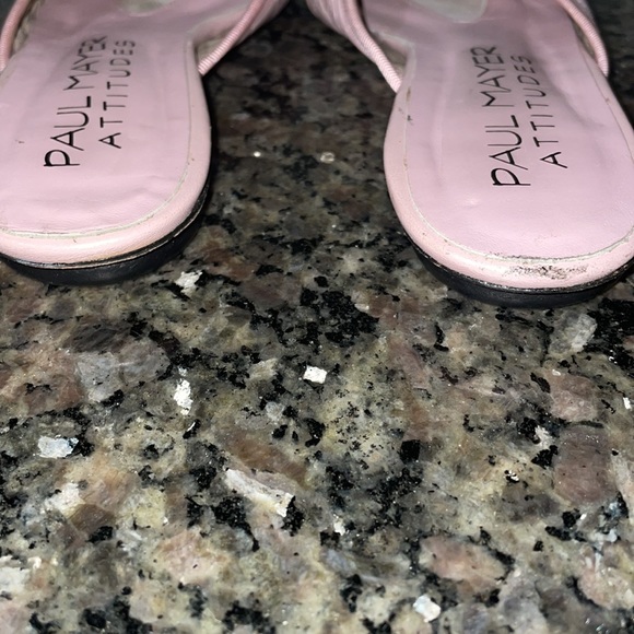 Paul Mayer Shoes Paul Mayer Quilted Ballet Mules Pink And Black Euc